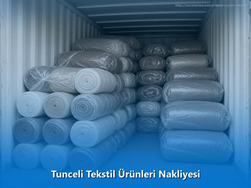 Tunceli Tekstil Ürünleri Nakliyesi